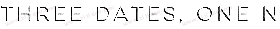 Three Dates, One Night字体转换